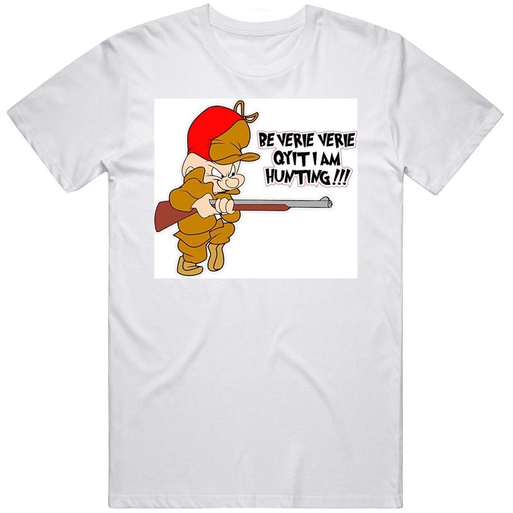 Elmer Fudd Hunting Be Very Very Quiet Looney Tunes Unisex T Shirt S