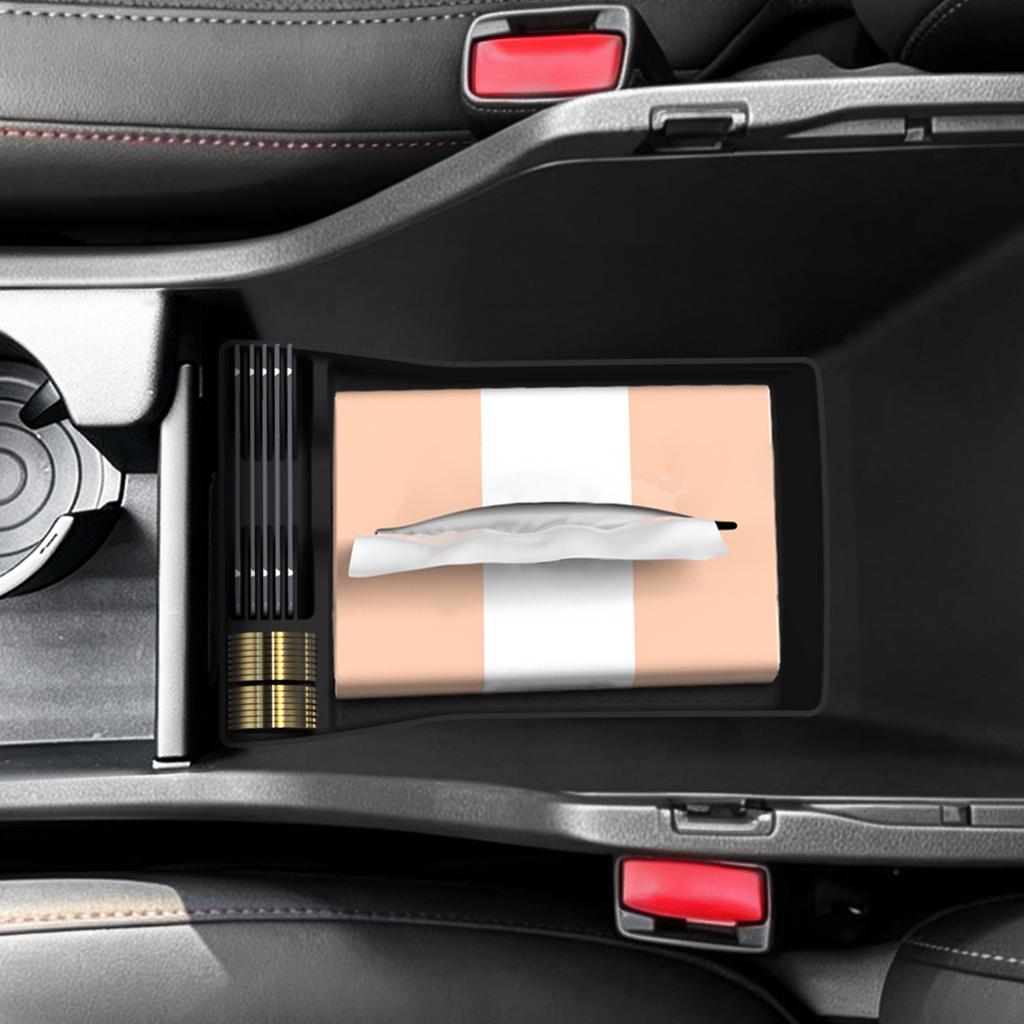LUCKEASY for Hyundai Kona 2025 2026 Car Storage Box Interior Accessories Central Control Armrest Box Bottom Storage Case Tray