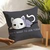3 Funny Cat Thinking Network Pattern Pillow Case Home Living Room Decoration Linen Pillowcover Pillow Cases Cushion Cover