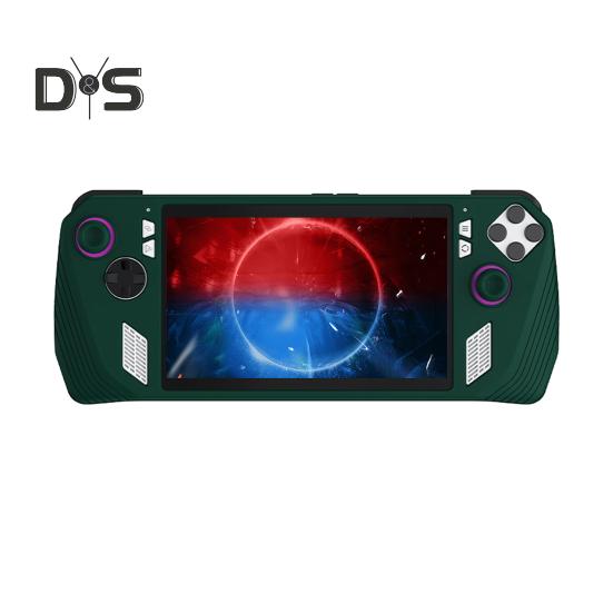 

Силиконовый чехол для игровой консоли, защитный чехол, ударопрочный, нескользящий, устойчивый к падениям, защитный чехол для ROG ALLY темно-зеленого