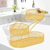 3 Layers Fruit Basket Storage Rack Compact Container Tiered Display Stand Bowl for