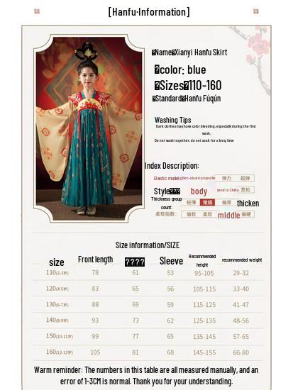 Meisjes Dunhuang Apsara Hanfu: Tangpak in Oude Stijl, Etnisch Kinderkostuum voor Zomer en Herfst