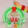 Hanging Christmas Wreath Timer Function Xmas Decorations LED Christmas Decorations  Wall