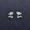 Anti-allergic Fashion Trendy Jewelry Micro-studded Fox Earrings for Girls Gifts