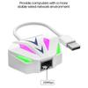 2-in-1 USB To RJ45 Network Card USB/Type-c USB To Network Port  For PC Laptop