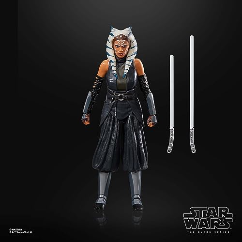 Hasbro Star Wars Black Series Ahsoka Tano, Star Wars "Ahsoka" 6-inch (15 Cm) Action Figure, Ages 4 and Up, F7038, Authentic
