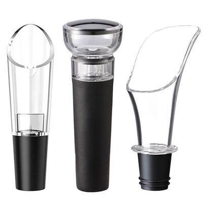 Wine Pourer Decanter Red Wine Aerating Pourer Spout Decanter Wine Pouring Aerator Wine Stopper Portable Bar Tool Accessories