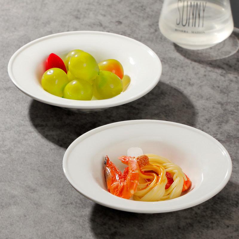 Kreative Keramik-Strohhut-Tiefe Suppen- und Pastaplatte - Kürbisstil