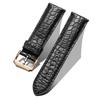 BINLUN Genuine Leather Watch Band with Crocodile Pattern, Quick Release, Replacement Strap for Men and Women, 18mm, 19mm, 20mm, 21mm, 22mm, Breathable