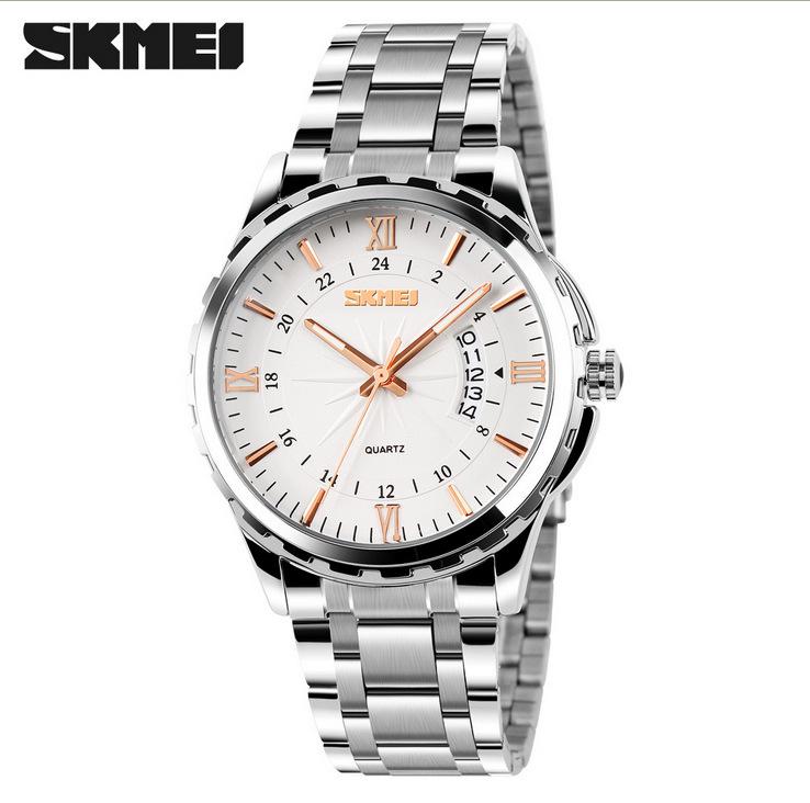 Shikemei Men s Luminous Multifunction Steel Band Waterproof Business Watch 9069