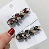 Geometric Rhinestone Crystal Hair Clip - Korean Style Celebrity Trend for Bangs and Straight Hair