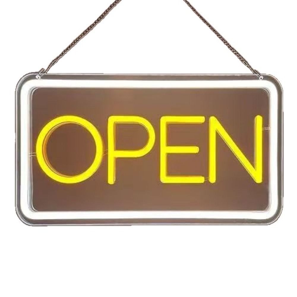 USB Powered Neon Sign Decorative Light Dimmable Open Neon Sign Window Sign Business Sign Neon Light Sign Business Window