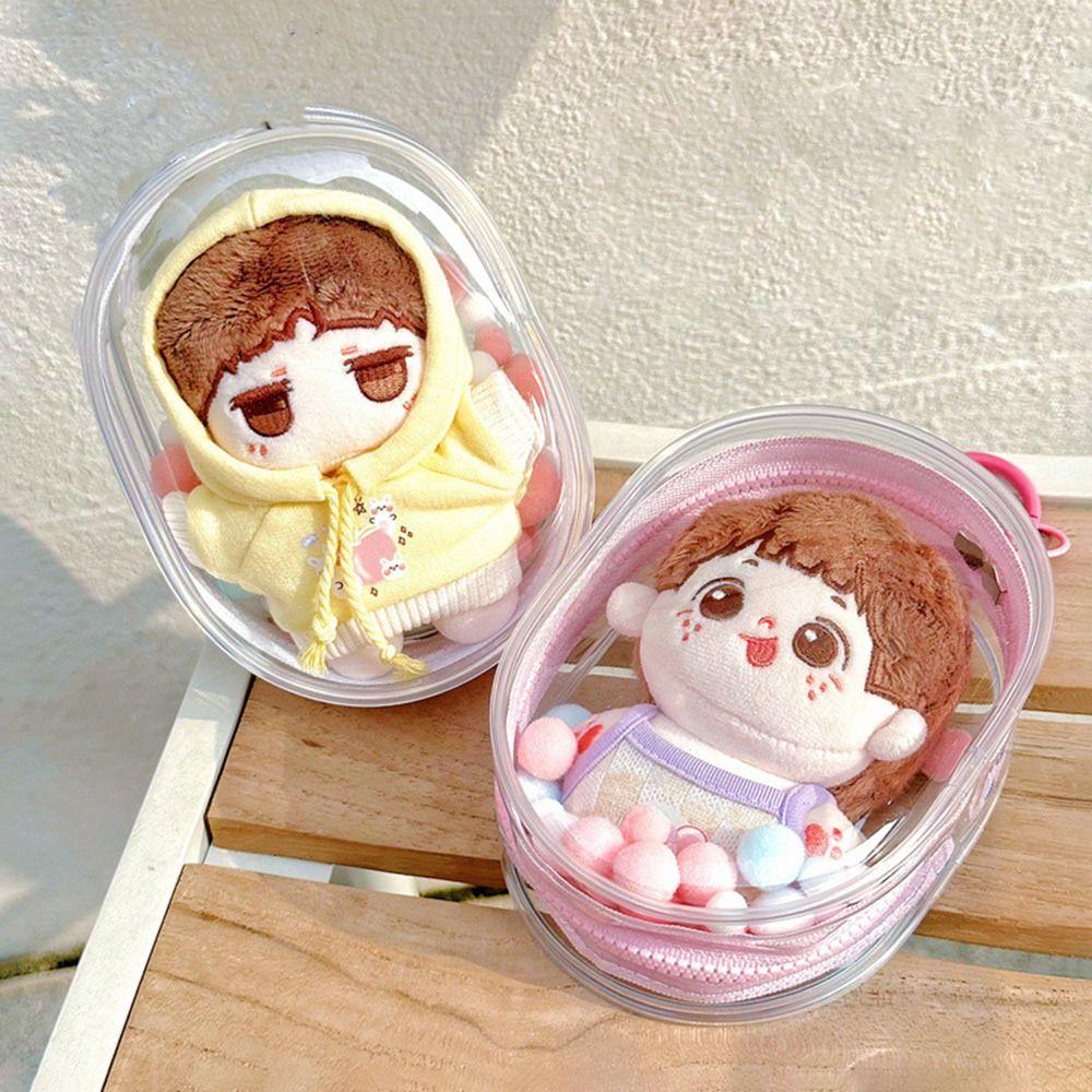 PVC Doll Protective Bag Transparent Mystery Box Portable Cable Organizer Box