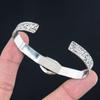 Daughters Day Deal 925 Silver Septarian Gemstone Wedding Artisan Bangle Bracelet