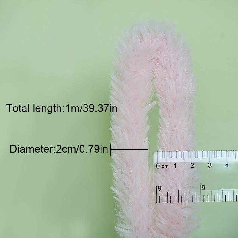 1PC Toys Plush Dolls Twisting Sticks Imitation Rabbit Hair Fluffy Toys Materials Miniature Doll