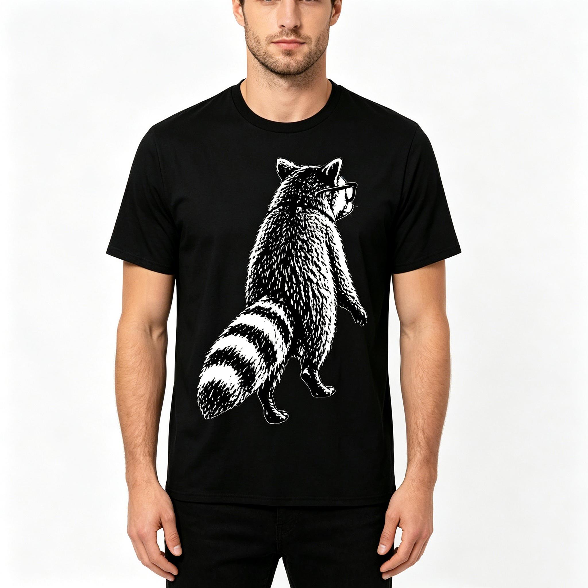 See Ya Soon Racoon Funny Raccoon Saying Quote T-shirt 100% Cotton T Shirts Short Sleeve Tops S разноцветный