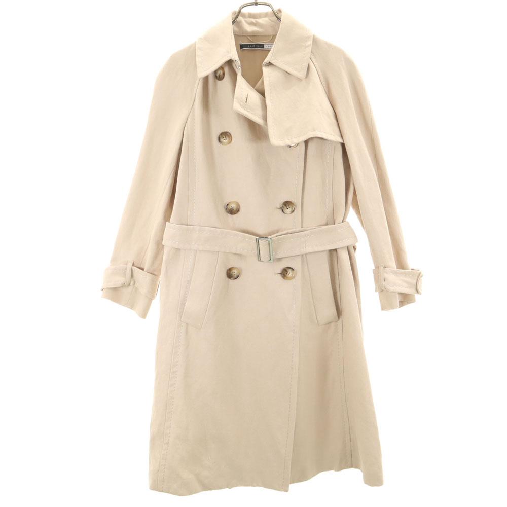 Sportmax Linen Blend Trench Coat 36 Beige CODE Women Used