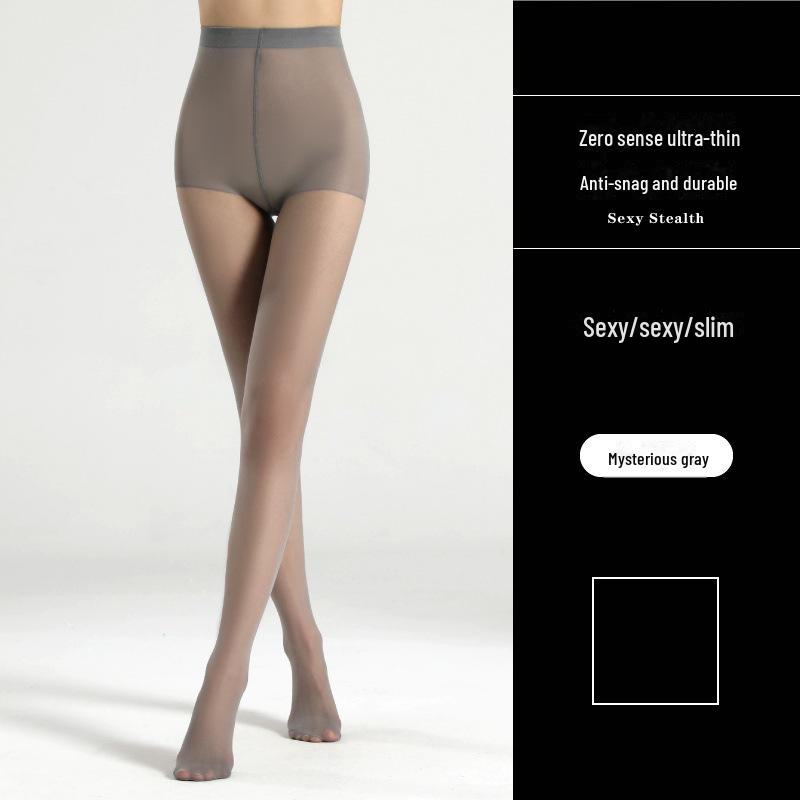 

Женские летние чулки с рисунком ананаса, черные, прозрачные, с защитой от защемления, большого размера, без промежности, с эффектом тона кожи Cut any gray strip. One Size серый