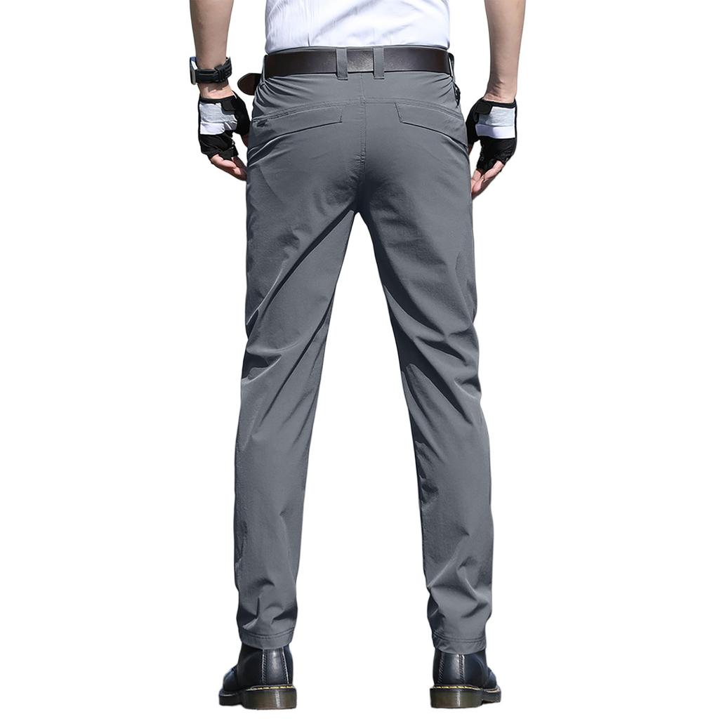 Men's  Work Pants Outdoor Work Fishing Camping Waterproof Wear-resistant Multi-Pocket Work Pants (Belt Not Included)