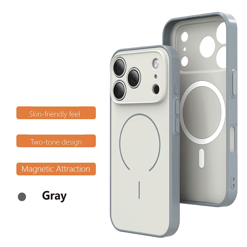 Luxury Matte For Magsafe Phone Case for 17 Pro Max 16 15 14 13 12 11 Pro Air Magnetic Shockproof Bumper Back Cases Cover