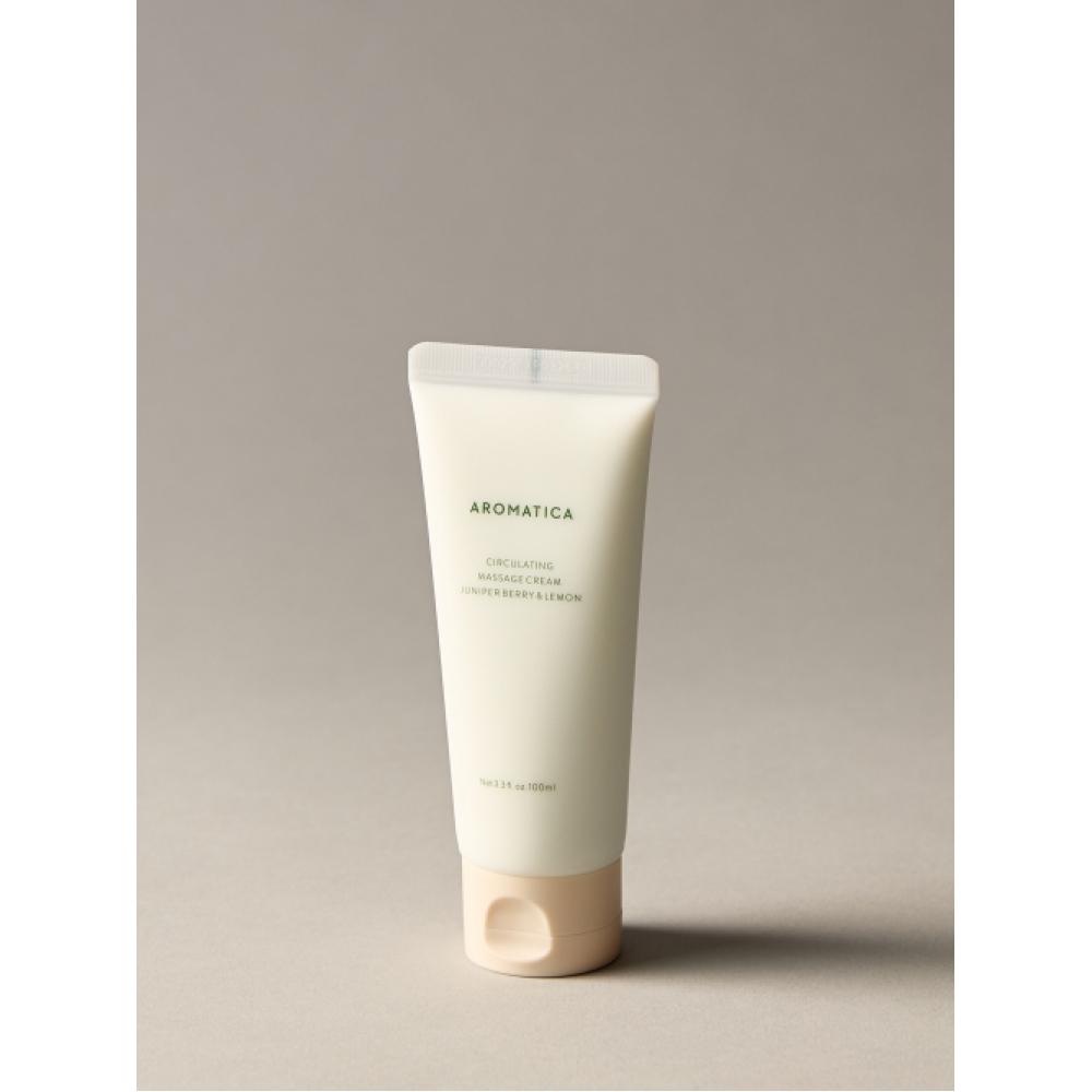 Aromatica Circulating Massage Cream Juniper Berry   Lemon 100ml NONE