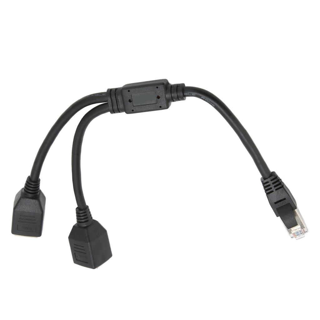 RJ45 Ethernet Adapter Cable Extension 1 To 2 Port Excellent Connection Transmission Good Signal