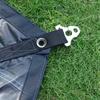 20pcs Tent Canopy Support Rod Aluminum Alloy Triangle Camping Canopy Accessories Outdoor Tent Windproof Rope Buckle