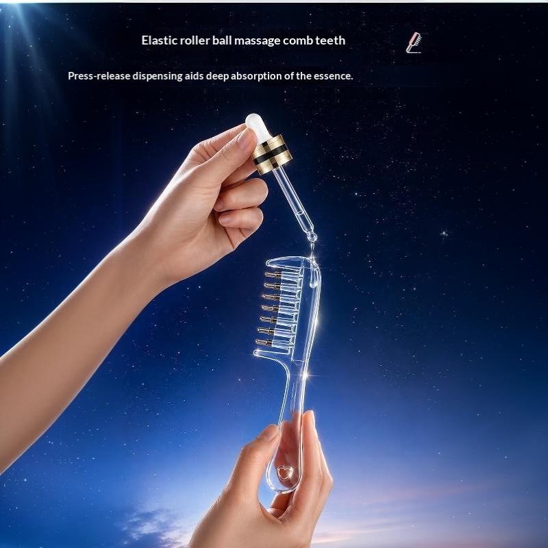Scalp Liquid Guide Comb Portable Mini Hair Oil Applicator 1PC Lightweight Head Massage Comb for Daily Hair Nourishing