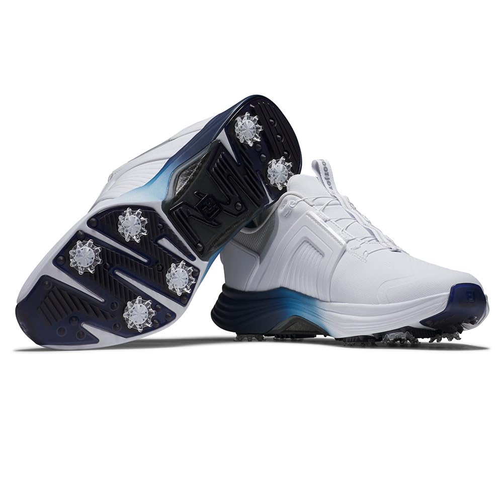 FootJoy HyperFlex Carbon Boa Golf Shoes, Men's, 55475J, White/Navy, Size 27.5cm, 3E