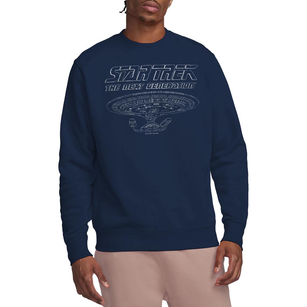 STAR TREK Unisex Adult The Next Generation Enterprise Sweatshirt
