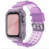 Transparent Glacier Replacement Strap with Integrated Protective Case for Apple Watch Series 7/SE/6