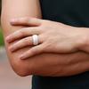 Name Gravur Ok Schmuck 10mm Polierter Weißer Keramikring Für Männer Frauen Verlobungs Hochzeitsringe Party Zubehör