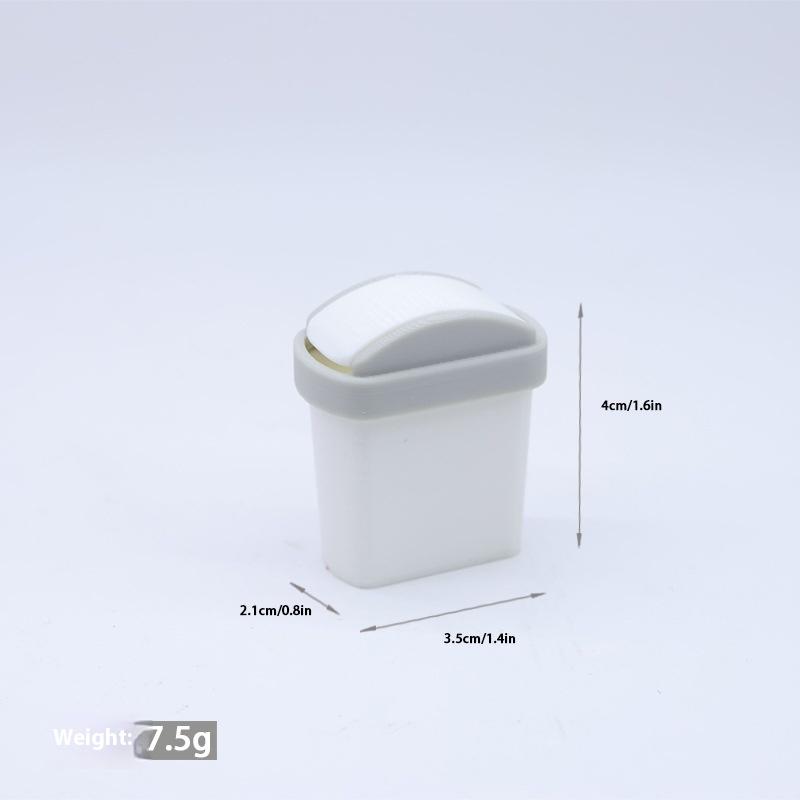 1Pcs Mini Flip Cover Trash Can Dustbin Miniature Toy Model Scene Doll House Accessories Simulation Mini Waste Bin