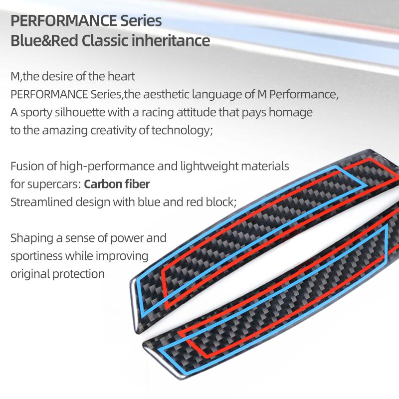 For BMW E90 E60 F10 F30 F20 G30 E92 G20 E91 F11 F31 E61 F36 X1 X3 X5 Carbon Fiber 4pcs Car Door Anti-Collision Protector Sticker
