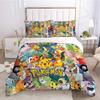 Mewtwo Bedding Set 3pcs EU AU US King Kids Duvet Cover Quilt Pillowcase Double Size Bedroom Bed Linen Decoration