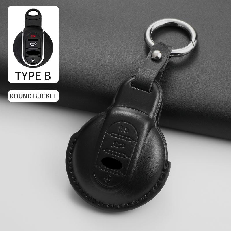 

Leather Car Remote Key Cover Accessories For Bmw Mini Cooper Jcw Countryman Aceman F55 F56 F57 F54 F60 Auto Key Protector Shell