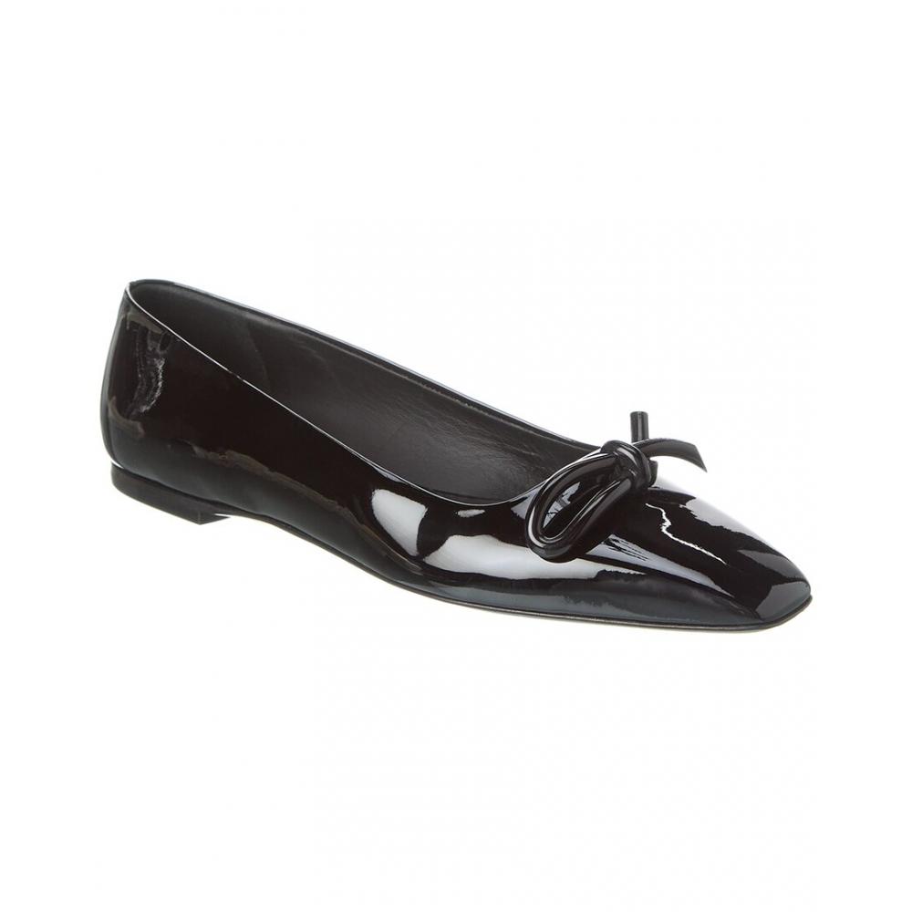 

Salvatore Ferragamo Ferragamo Annie Bow Лакированные балетки черный