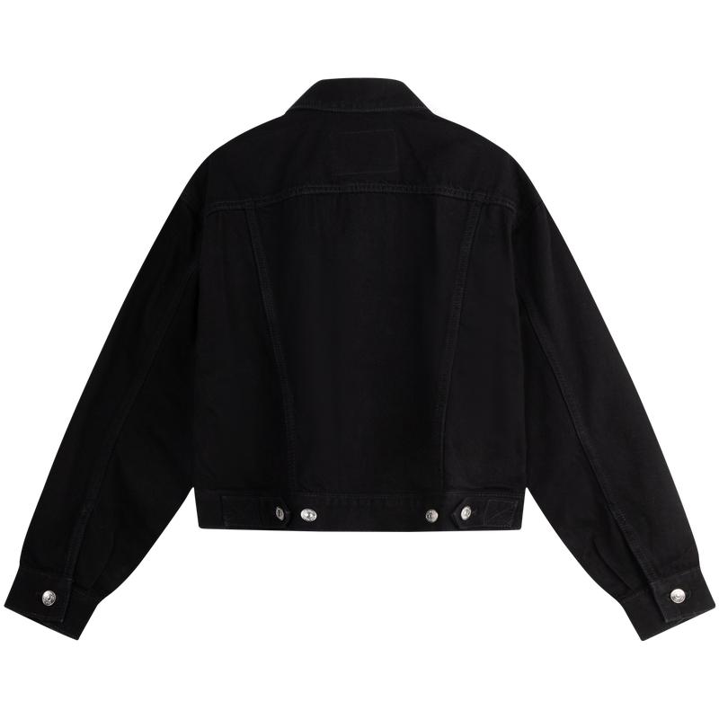 Calvin Klein Classic Vintage Cotton Denim Jacket Women Jackets Black 40WL744