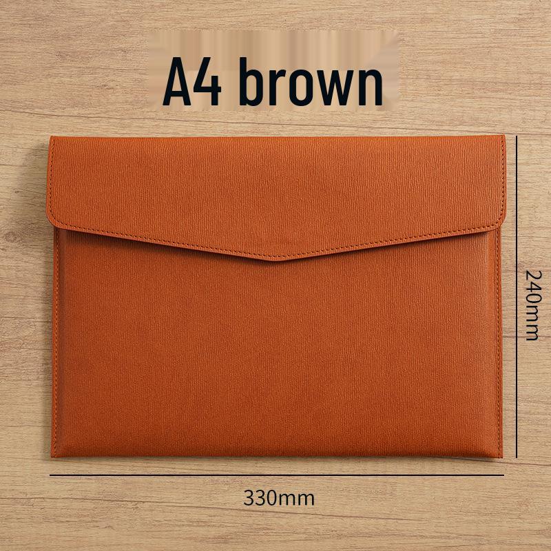 A4 Leather Document Holder with Customizable Logo