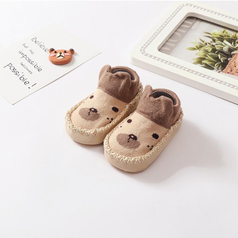 Baby Socks With Rubber Soles Animal Pattern Infant Foot Sock For Newborn Spring Kid Floor Socks Shoes Anti-Slip Soft Sole Sox