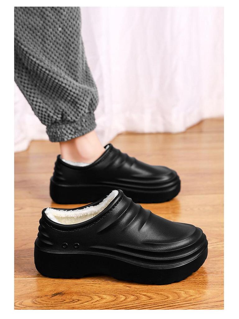 Chef Shoes - Waterproof, Warm, Non-slip, Oil-proof Rain Boots for Autumn/Winter In Restaurants and Hotels