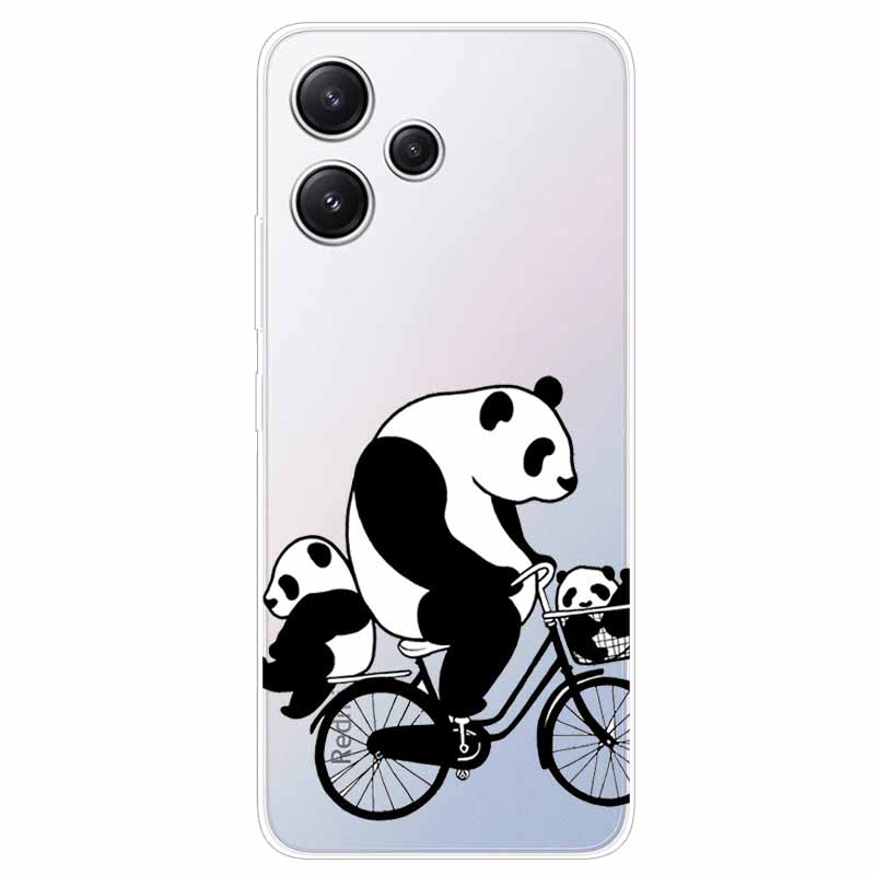 For Xiaomi Redmi 12 Case Flowers Clear TPU Silicon Funda Capa On for Redmi 12 4G / Redmi12 5G Soft Covers Transparent Coque Bags