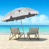 Beach umbrella with UV filter - gray