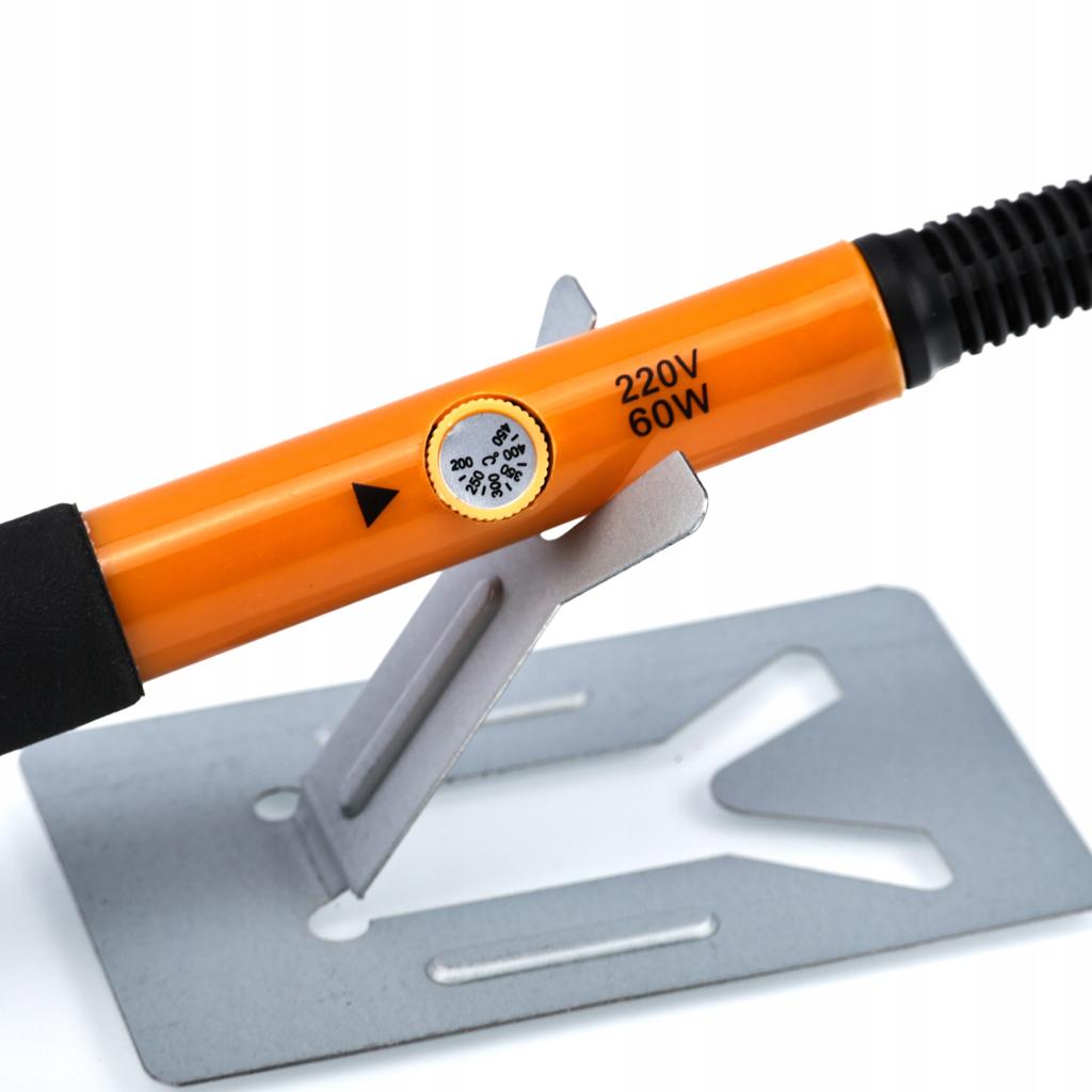 Rosfix Precision Soldering Iron Set with Rosfix Orange Pitbull OP60W + 30 Wood Burning Elements + Organizer (Pencil Case) for Tools 265x140x50mm