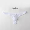 Men's Sexy Low-Rise Nylon Ice Silk Mesh Thong T-Back Underwear