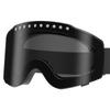 Sports ski goggles, adult-sized, with a wide field of vision, protective eyewear, decorative accents, UV protection, and wind and sand resistance
