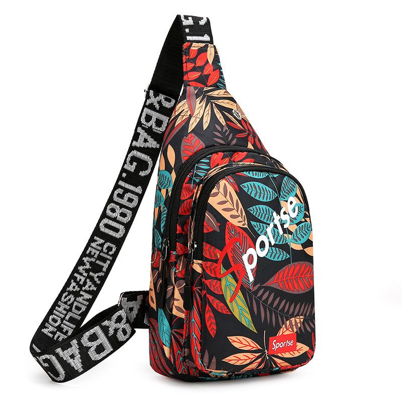 

Нагрудная сумка с принтом, сумка через плечо, модный спортивный рюкзак на грудь, трендовая сумка через плечо