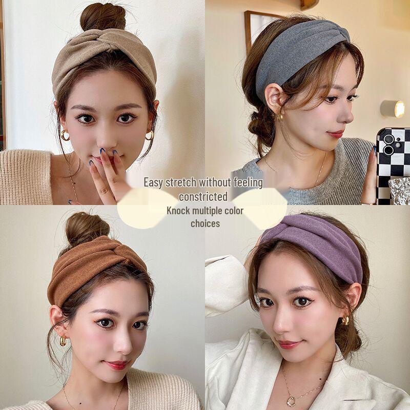 Autumn Winter Suede Wide Headband: Simple, Elegant Hair Accessory for Daily Wear