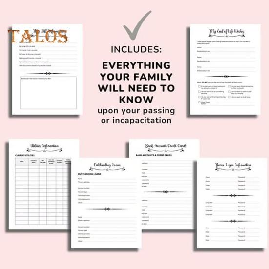 End of Life Planer Sorry, es ist jetzt Ihr Problem, weil ich tot bin End-of-Life Arrangements Notfall Binder Notizbuch Journal