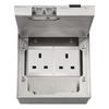 Household Floor Socket Box Marble Flat Floor Insert Multifunctional Pure Stainless Steel Power Ground Plug